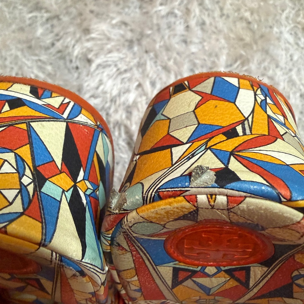 Tory Burch Multicolor Geometric Slide Sandals - Picture 9 of 10